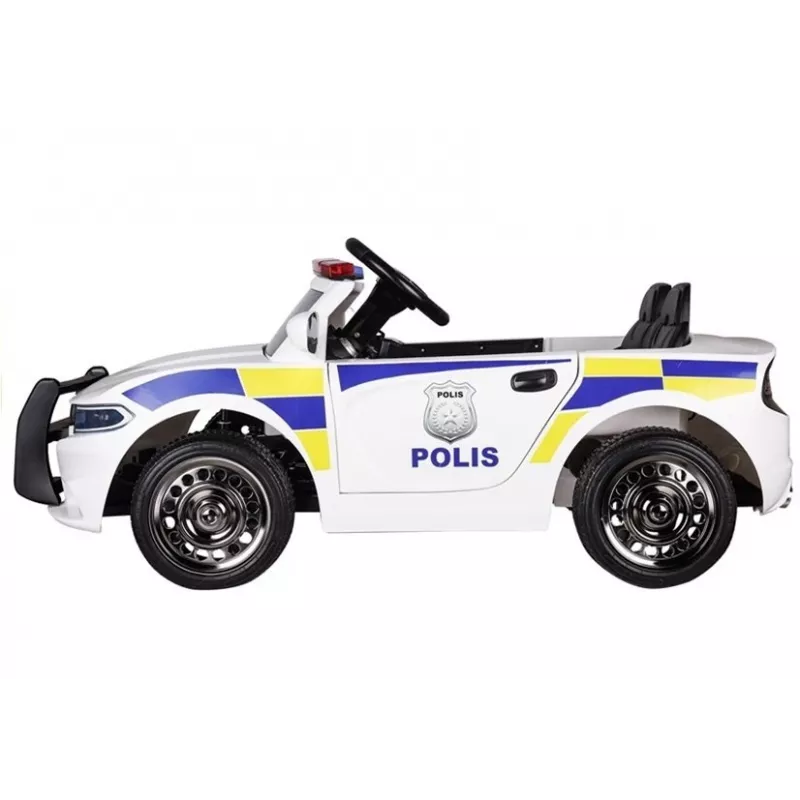 PETMEX Police Car Battery-Powered Ride-On Toy White