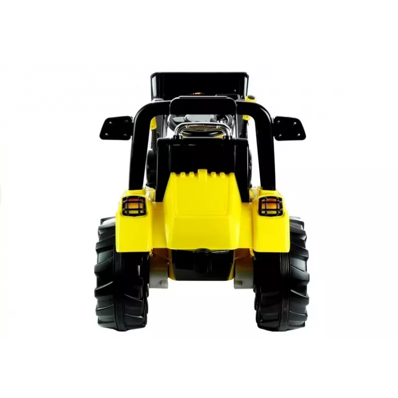 PETMEX ZP1005 Children's Electric Tractor Excavator with Moving Bucket, Yellow