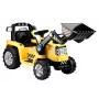 PETMEX ZP1005 Children's Electric Tractor Excavator with Moving Bucket, Yellow