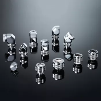 PHANTEKS G1/4 inch Chrome Plated Brass Stop Plug