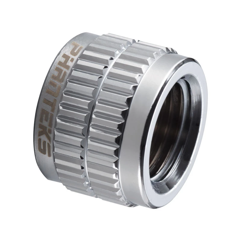 Phanteks Glacier G1/4 Female-to-Female Adapter Fitting - Chrome