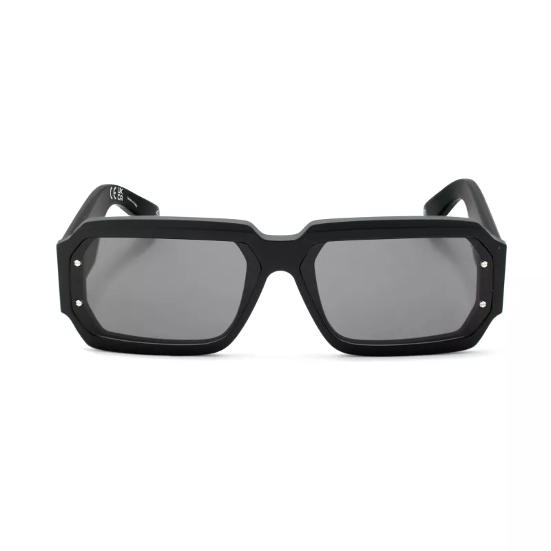 PHILIPP PLEIN MAN SPP150-670703 Sunglasses Rectangular Black Frame Grey Lens 67/11/145 mm