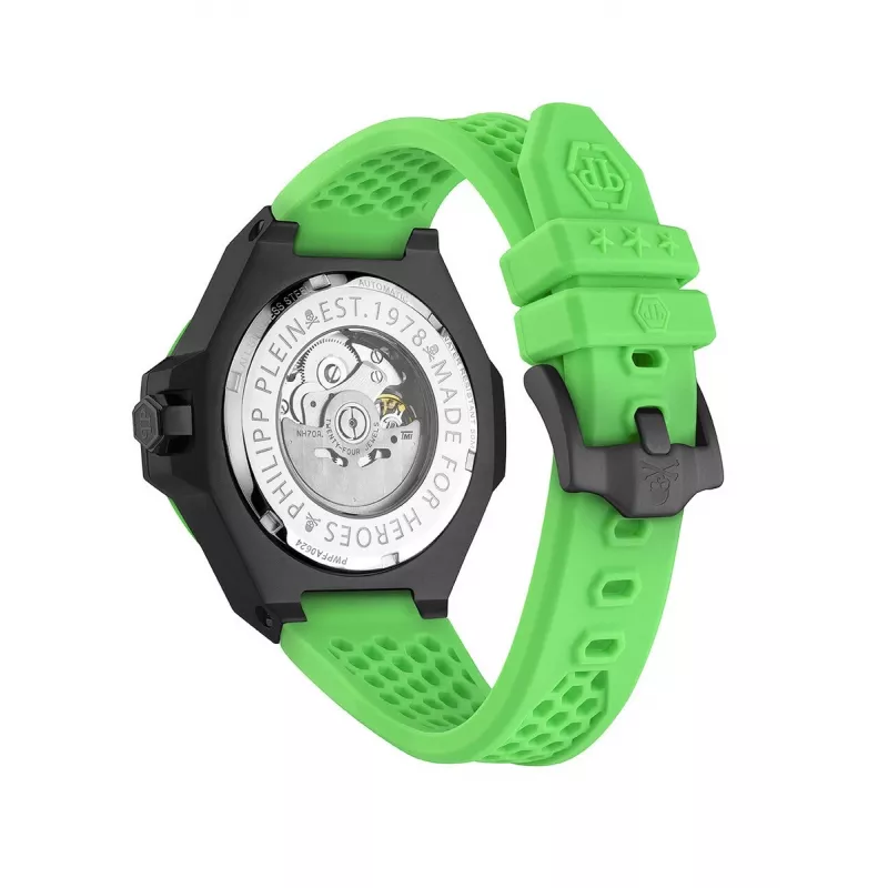 Philipp Plein Men's Automatic Watch PWPFA0624 46mm Stainless Steel Black Silicone