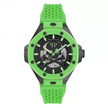 Philipp Plein Men's Automatic Watch PWPFA0624 46mm Stainless Steel Black Silicone