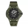 Philipp Plein Men's PWUBA0423 Automatic Skeleton Watch 44mm Black Silicone