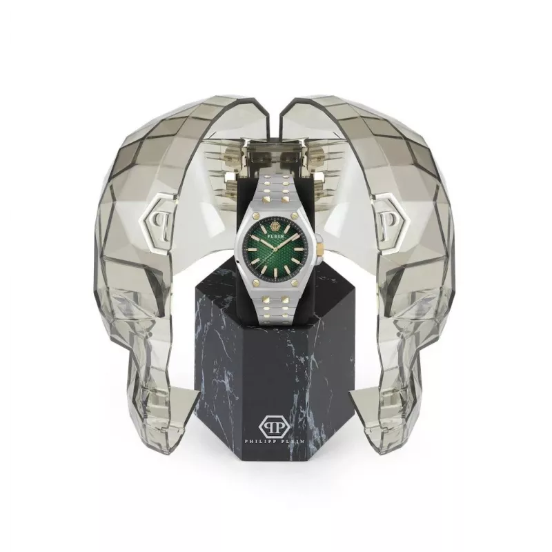 Philipp Plein Men's Watch PWPMA0224 43mm Black Dial Silicone Strap