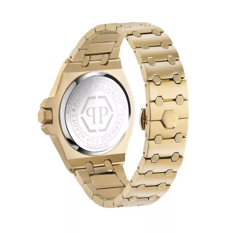 Philipp Plein Men's Watch PWPMA0324 43mm Black Skeleton Dial Silicone Strap