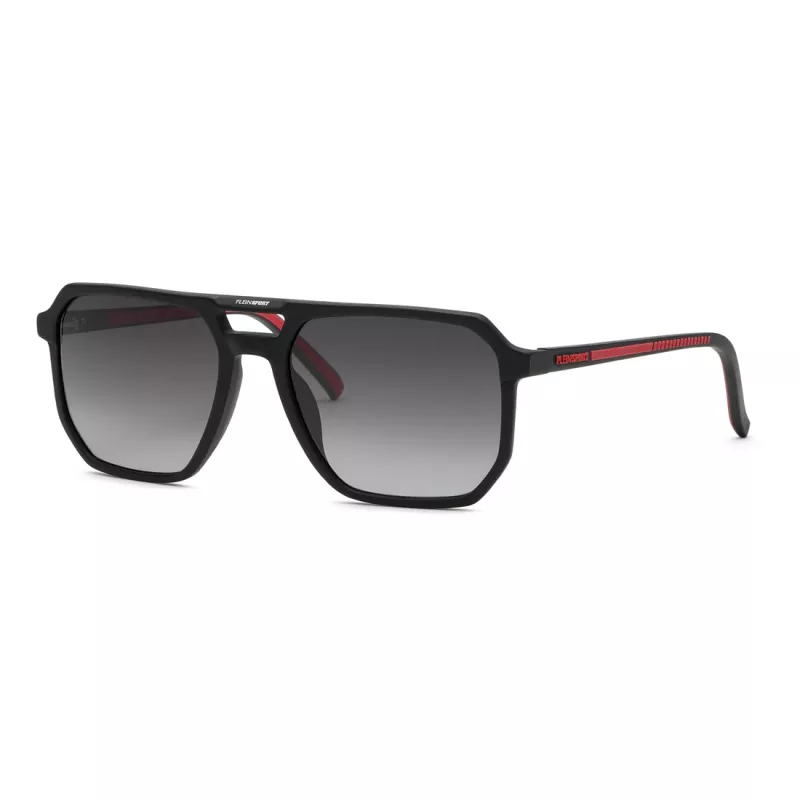 Philipp Plein Sport Men's Sunglasses SSP032-580703 - Black Frame, Grey Lenses - 58/19/145 mm