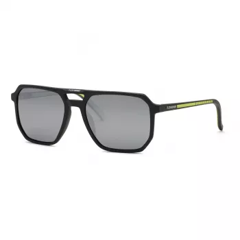 Philipp Plein Sport Men's Sunglasses SSP032-58C02X Black Acetate Frame Grey Lens 58/19/145 mm