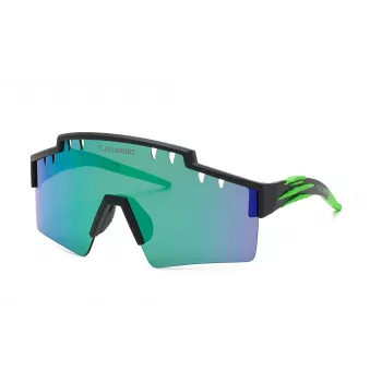 PHILIPP PLEIN SPORT SSP001-99U28V Men's Sunglasses - Black Frame, Grey Lens, Shield Style