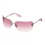 Philipp Plein SPP027V950A39 Women's Square Sunglasses - Black Acetate Frame Grey Lens 95mm