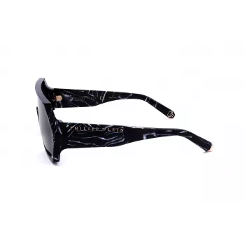 Philipp Plein SPP047-0Z21 Men's Sunglasses Black Frame Grey Lens 99mm