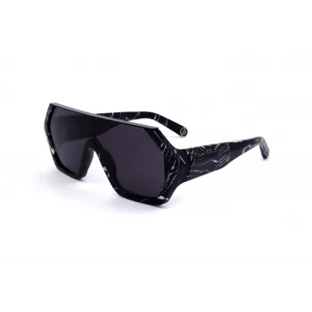 Philipp Plein SPP047-0Z21 Men's Sunglasses Black Frame Grey Lens 99mm