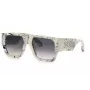 PHILIPP PLEIN SPP094M5409YL Men's Sunglasses - Acetate Frame, Grey Lenses, 54/18/145 mm