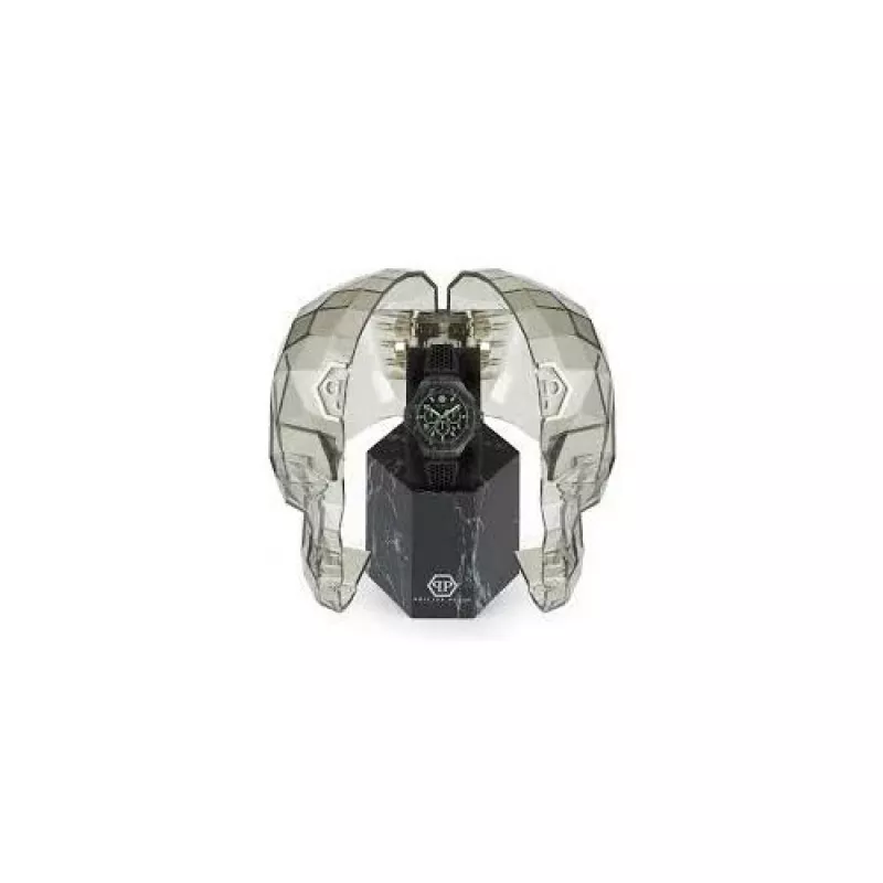Philipp Plein The $keleton Men's Automatic Watch PWPRA0624 46mm Stainless Steel Black Silicone
