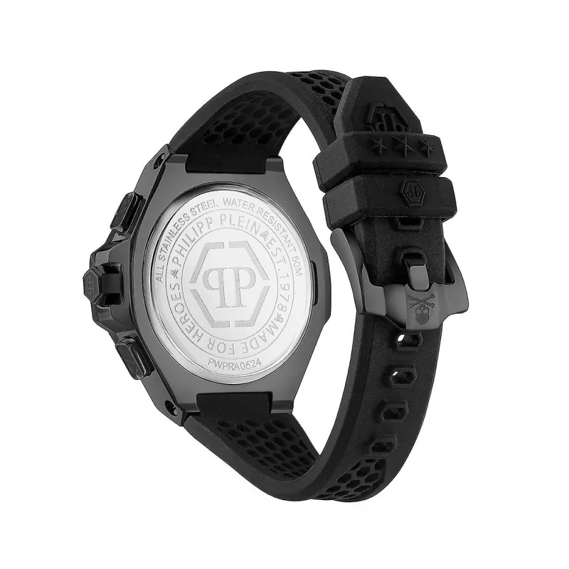 Philipp Plein The $keleton Men's Automatic Watch PWPRA0624 46mm Stainless Steel Black Silicone
