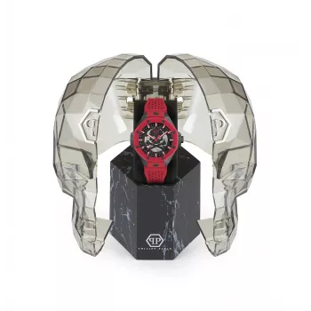 Philipp Plein The $kull King Men's Quartz Watch PWPFA0524 44 mm Black Silicone