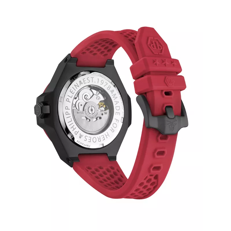 Philipp Plein The $kull King Men's Quartz Watch PWPFA0524 44 mm Black Silicone