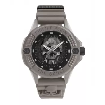Philipp Plein The Skeleton Men's Watch PWUBA0323 44mm Black IP Stainless Steel Silicone