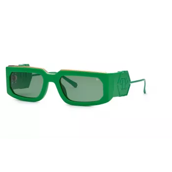 PHILIPP PLEIN Unisex Sunglasses SPP119M580859 - Black Frame, Grey Lens, 58mm