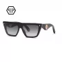 Philipp Plein Women's Cat Eye Sunglasses SPP172S530700 Black Grey Gradient 53mm
