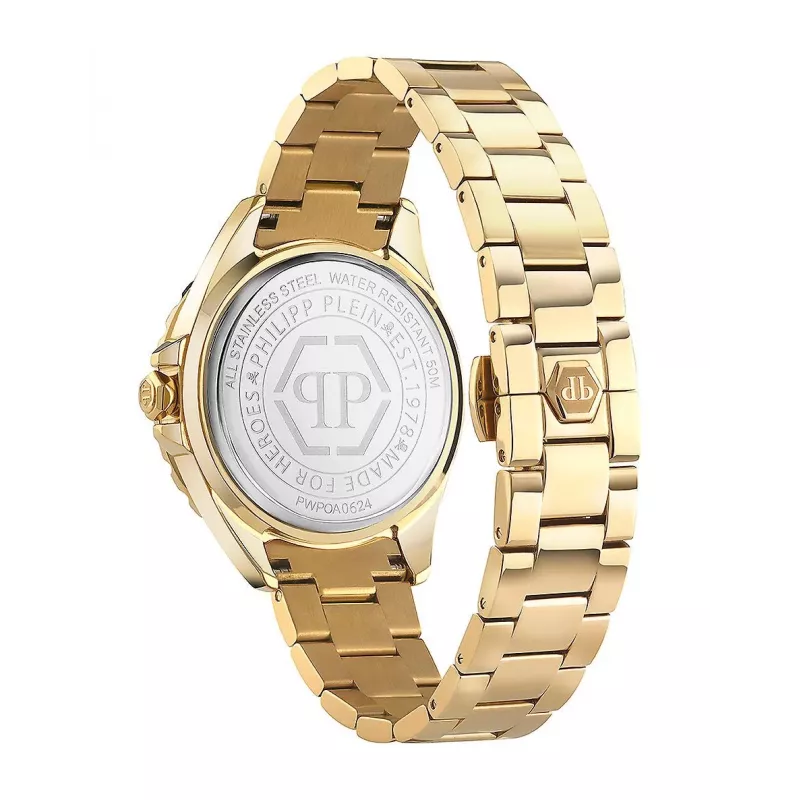 Philipp Plein Women's PWPOA0624 The G.O.A.T. Quartz Analog Watch 38 mm Rose Gold Tone