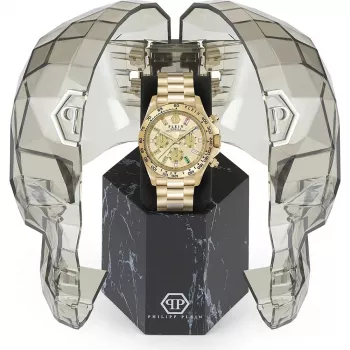 Philipp Plein Women's PWSBA0223 Quartz Analog Watch 38mm Rose Gold Tone Stainless Steel