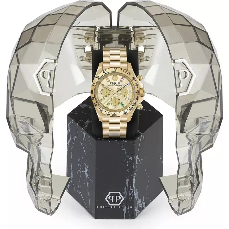 Philipp Plein Women's PWSBA0223 Quartz Analog Watch 38mm Rose Gold Tone Stainless Steel