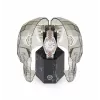 Philipp Plein Women's PWYAA0223 The $kull Quartz Analog Watch 34mm Black Silicone Strap