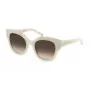 Philipp Plein Women's Sunglasses SPP026S5309YL Gold/Yellow Acetate Frame Brown Gradient Lens 53mm