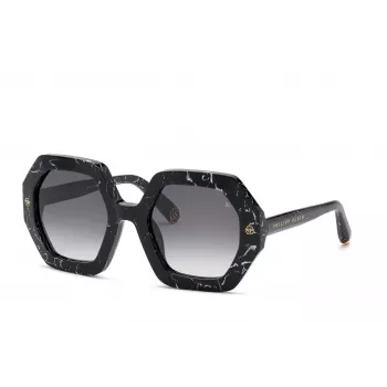 PHILIPP PLEIN Women's Sunglasses SPP039M530869 - Black Frame, Grey Lens, 53mm