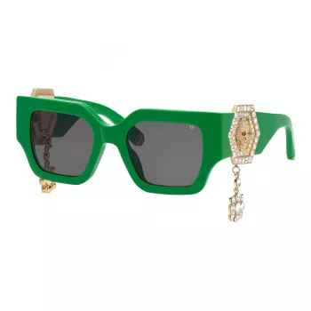Philipp Plein Women's Sunglasses SPP103S510D80 Black Grey Gradient 51mm