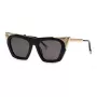 Philipp Plein Women's Sunglasses SPP134S520700 Gold-Tone Metal Frame Brown Gradient Lens 52mm