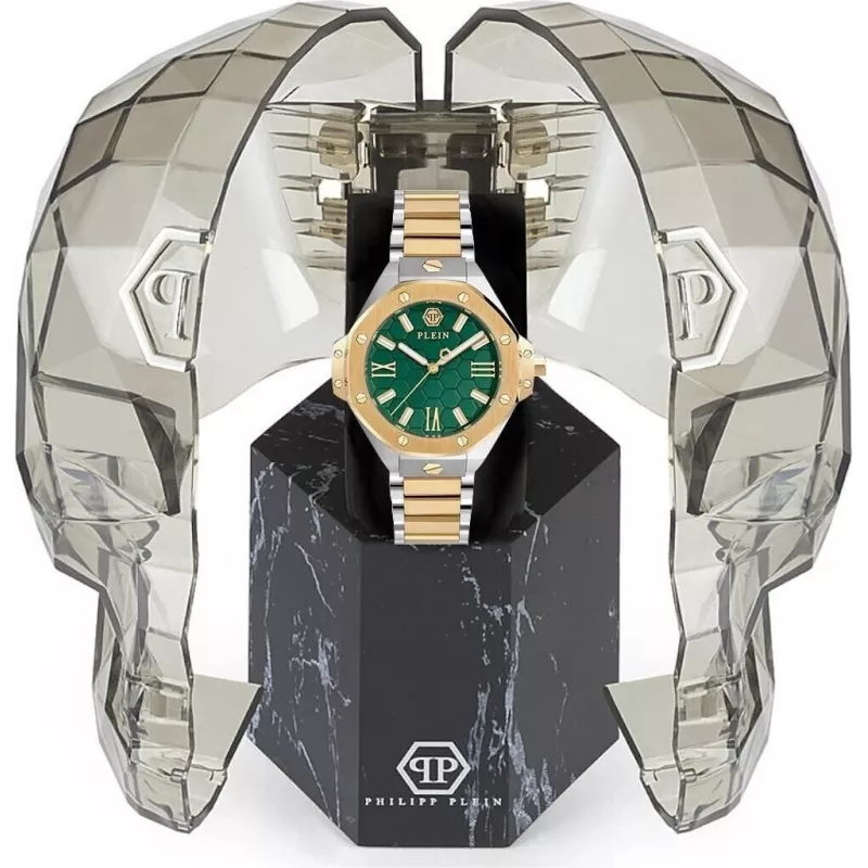 Philipp Plein Women's Watch PWBDA0724 39mm Quartz Stainless Steel Silicone Black