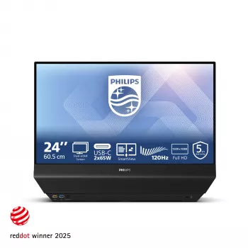 Philips 24B2D5300 23.8 inch IPS Full HD LED Monitor - Black