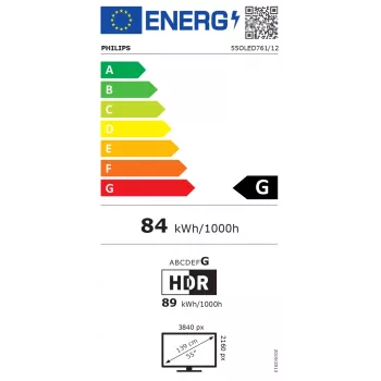 Philips 55OLED761/12 55-inch (139 cm) 4K OLED Ambilight TV with Dolby Vision and Android TV