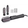 Philips 7000 Series BHA715/00 Hot Air Styler Curling Brush, Warm Grey/Pink, 1000W, 2 Attachments, ThermoProtect, Ionic Care, 1.8m Swivel Cord
