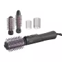 Philips 7000 Series BHA715/00 Hot Air Styler Curling Brush, Warm Grey/Pink, 1000W, 2 Attachments, ThermoProtect, Ionic Care, 1.8m Swivel Cord