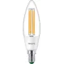 Philips Classic LED Candle Bulb 40W Equivalent E14 Warm White Clear