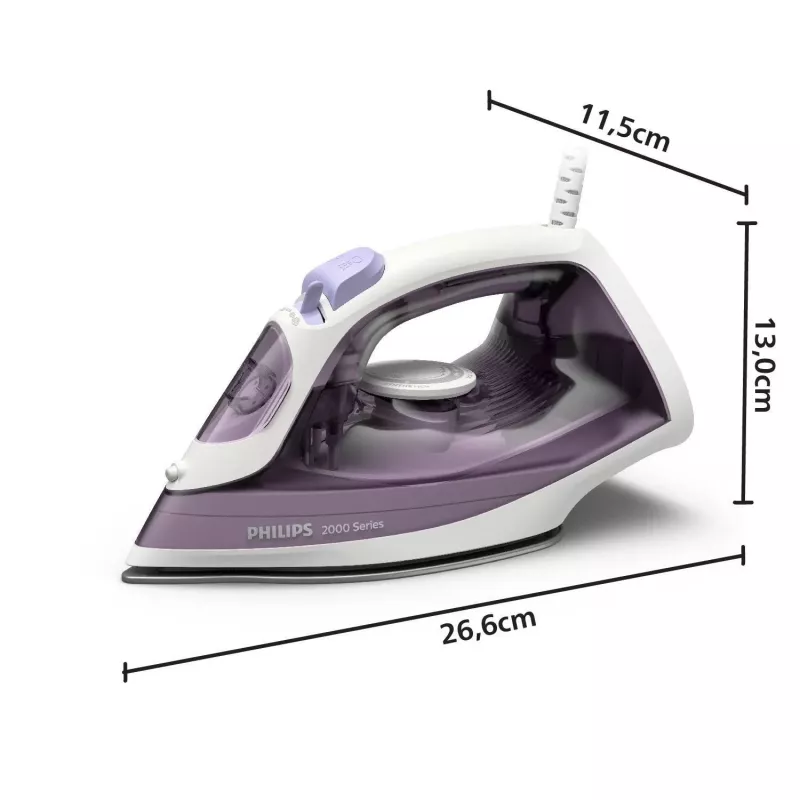 Philips DST2020/30 Steam Iron, 2000 W, Non-stick Soleplate, Blue/White
