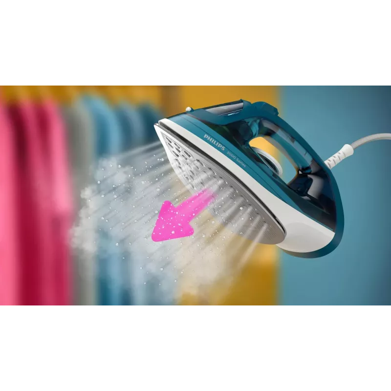 Philips DST2030/90 Steam Iron - 2000W, Non-Stick Soleplate, 270ml Tank