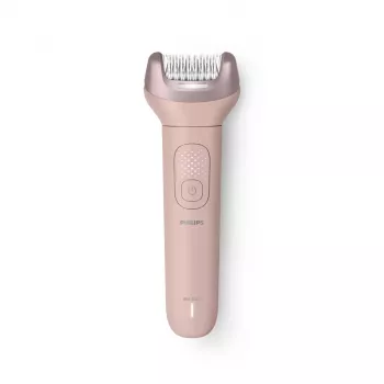 Philips Epilator Series 9000 BRE718/00 Cordless Wet & Dry Epilator with 32 Tweezers, Ceramic Discs, Opti-Light, 2 Speeds, Li-ion Battery, 40 min Runtime, Includes Optimal Contact Cap, Delicate Area Cap, Exfoliation Glove, Storage Pouch, Cleaning Brush