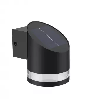 Philips Outdoor Solar Fyve Wall Light Daylight Sensor Black