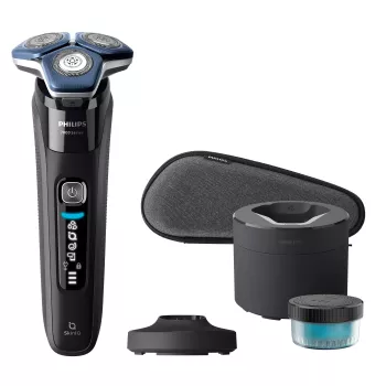 Philips Series 7000 Men's Electric Shaver S7886/55 - Dark Chrome, Wet & Dry, 60 Min Runtime, SkinIQ Technology