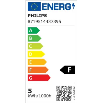 Philips Smart P45 E27 Wi-Fi LED Bulb – 40W Equivalent, Tunable White & RGB, 4.9W, 470lm