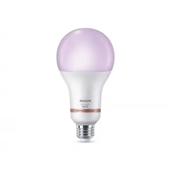 Philips Smart WFB 150W A80 E27 RGB LED Bulb, 15W Equivalent 150W, 1500 Lumens, Tunable White & Colour, Dimmable, Works with Alexa