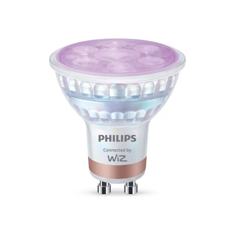 Philips Smart WFB 50W GU10 Glass 922-65 RGB 2PF/6 Smart LED Spot Bulb