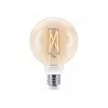 Philips Smart Wi-Fi G95 E27 Smart LED Bulb, Tunable White 2700-6500K, 60W Equivalent, Clear