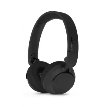 Philips TAH4500BK/00 On-Ear Wireless Headphones with Active Noise Cancelling, Bluetooth 5.2, 28h Battery, Black