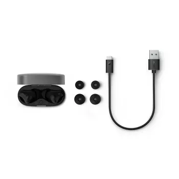 PHILIPS Wireless Earphones TAT2000BK/00 True Wireless In-Ear Bluetooth 5.0 with Charging Case, IPX4 Splash & Sweat Resistant, Built-in Mic, Black